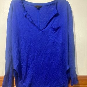 Banana Republic Vibrant Blue Long Sleeve Top